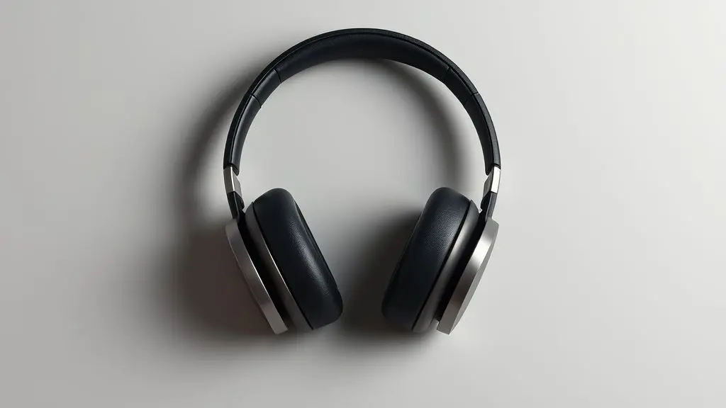 Guia completo sobre como colocar fone de ouvido do jeito certo, com um par de fones de ouvido modernos e sem marca em destaque sobre um fundo limpo.
