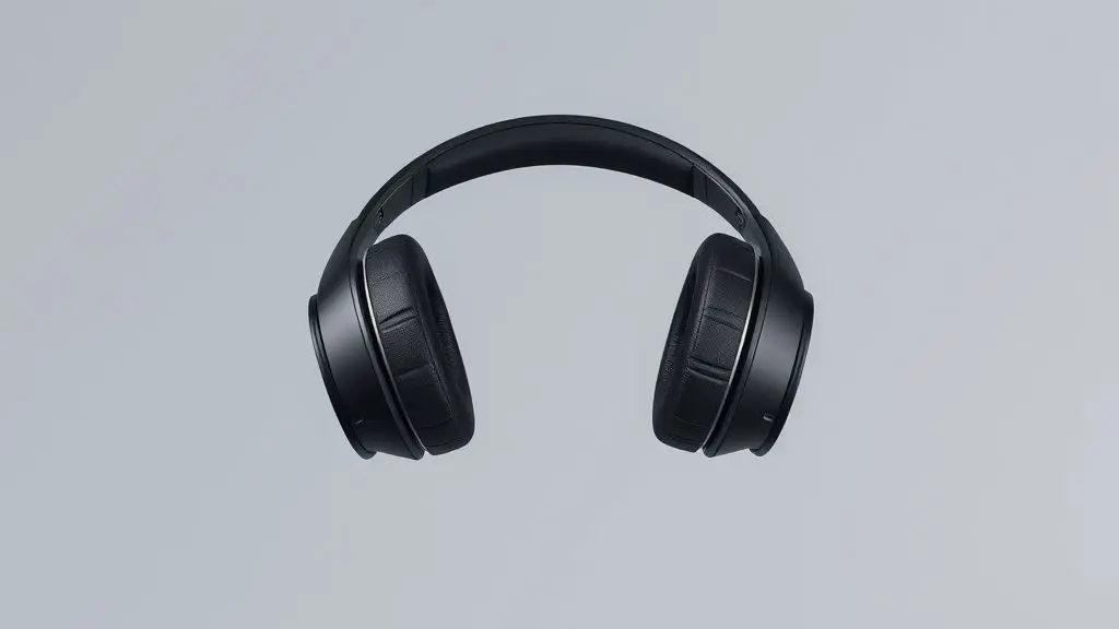 Análise completa de um fone de ouvido Bright, mostrando um modelo over-ear moderno e sem marca em um fundo de estúdio para destacar o design.