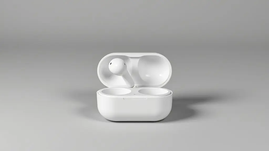 Review completo do fone de ouvido Lity TWO-100, mostrando o par de fones sem fio e seu estojo de carregamento em um fundo neutro e elegante.