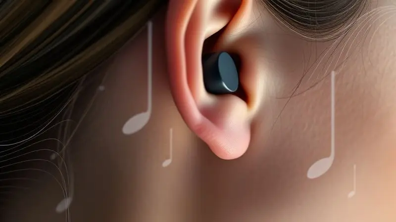 Pessoa utilizando um fone de ouvido sem fio M10, destacando as principais funcionalidades como conectividade bluetooth e qualidade de áudio superior.