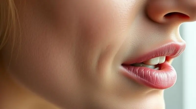 Close-up de uma pessoa utilizando o microfone de um fone de ouvido para demonstrar a alta qualidade de captura de áudio.
