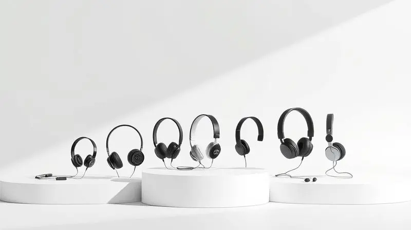 Vários modelos de fones de ouvido Baseus organizados em um pódio para ilustrar o ranking dos melhores do ano.